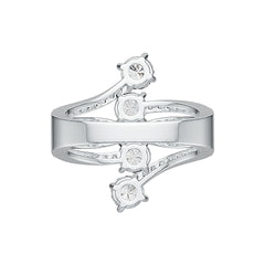 Sterling Silver Semi Mount Ring Setting Round RD 5x5mm DHJ