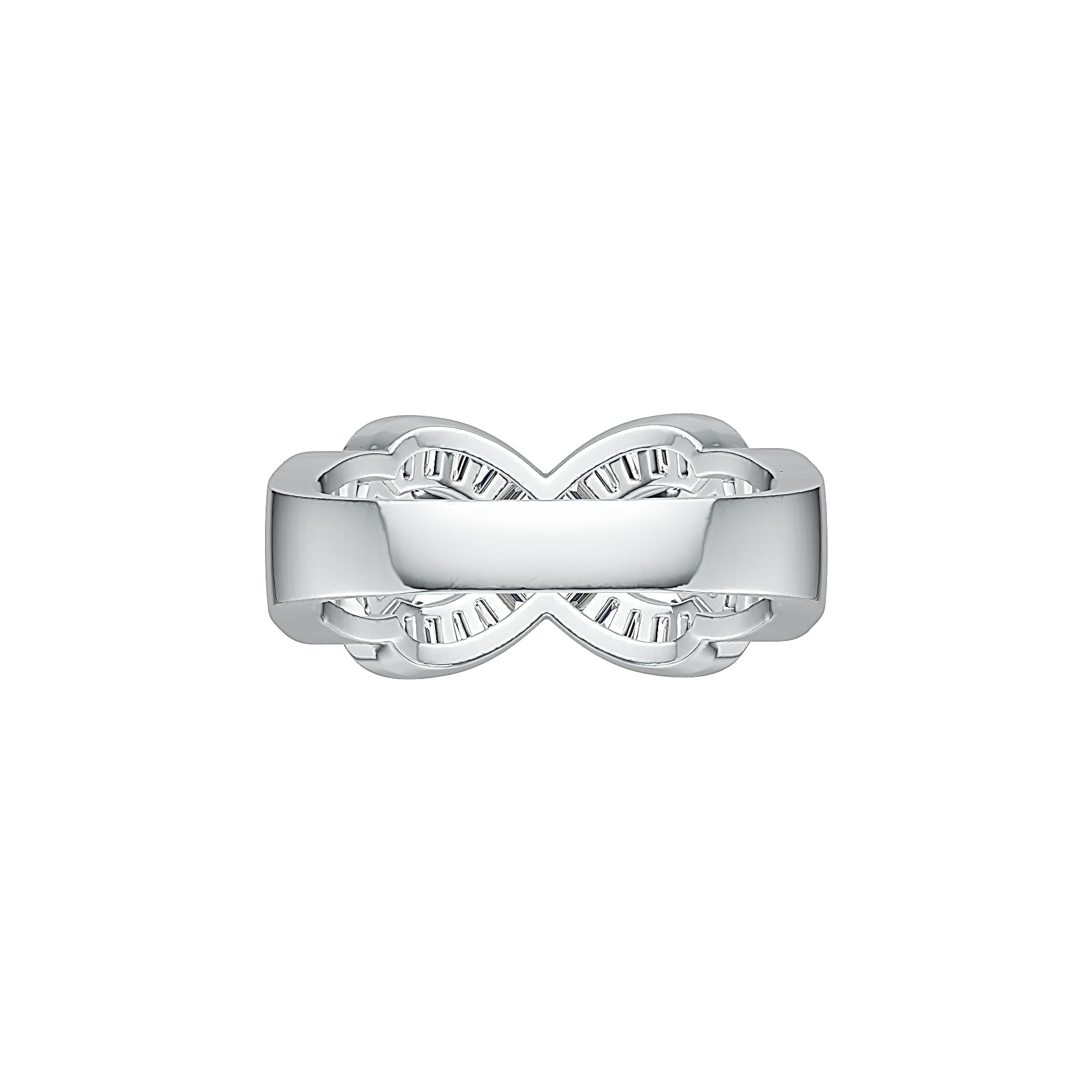 Sterling Silver Semi Mount Ring Setting Round RD 5x5mm MQ 5x2mm DHJ