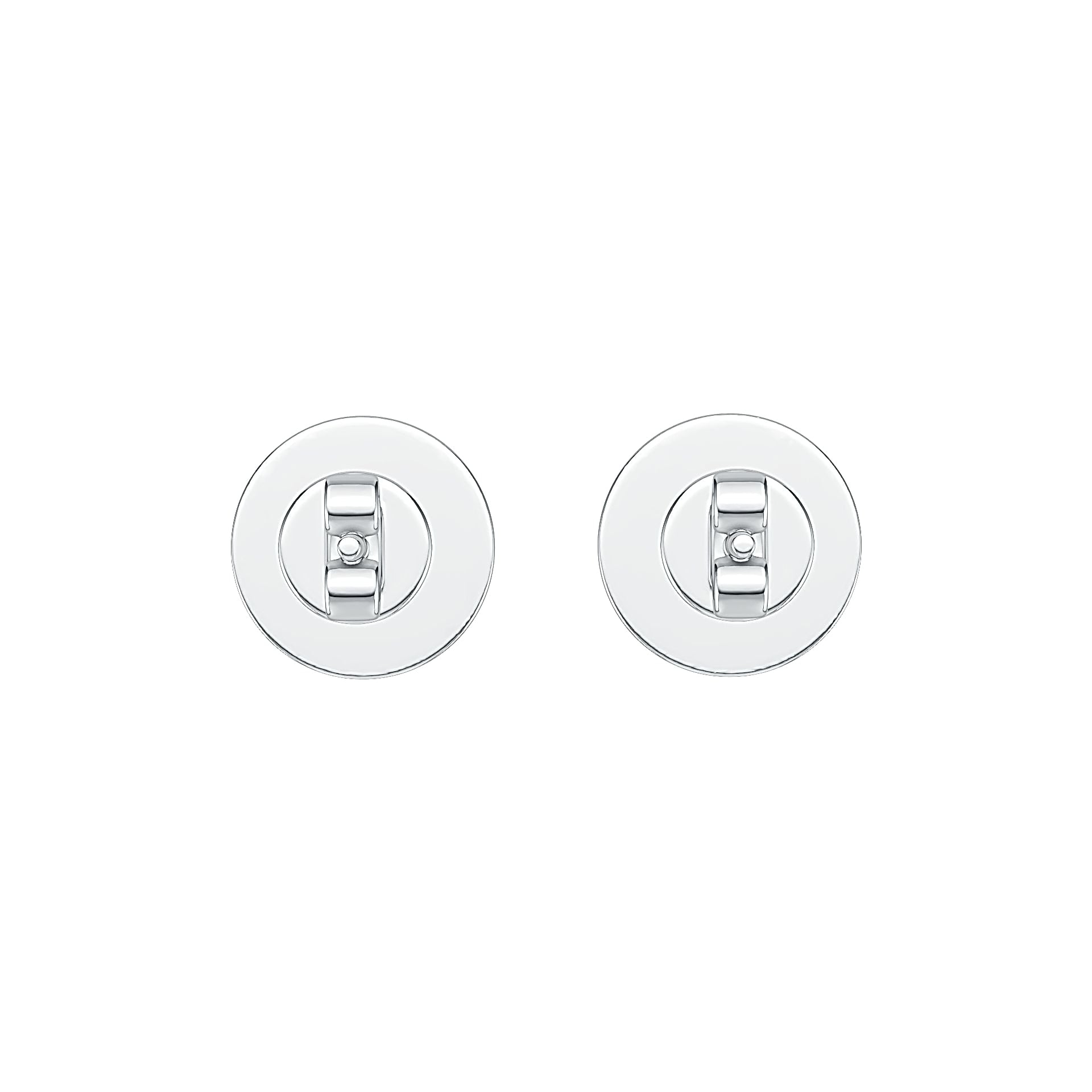 Sterling Silver Semi Mount Earrings Setting Round RD 8x8mm Cabochon Stud - Syzjewelry