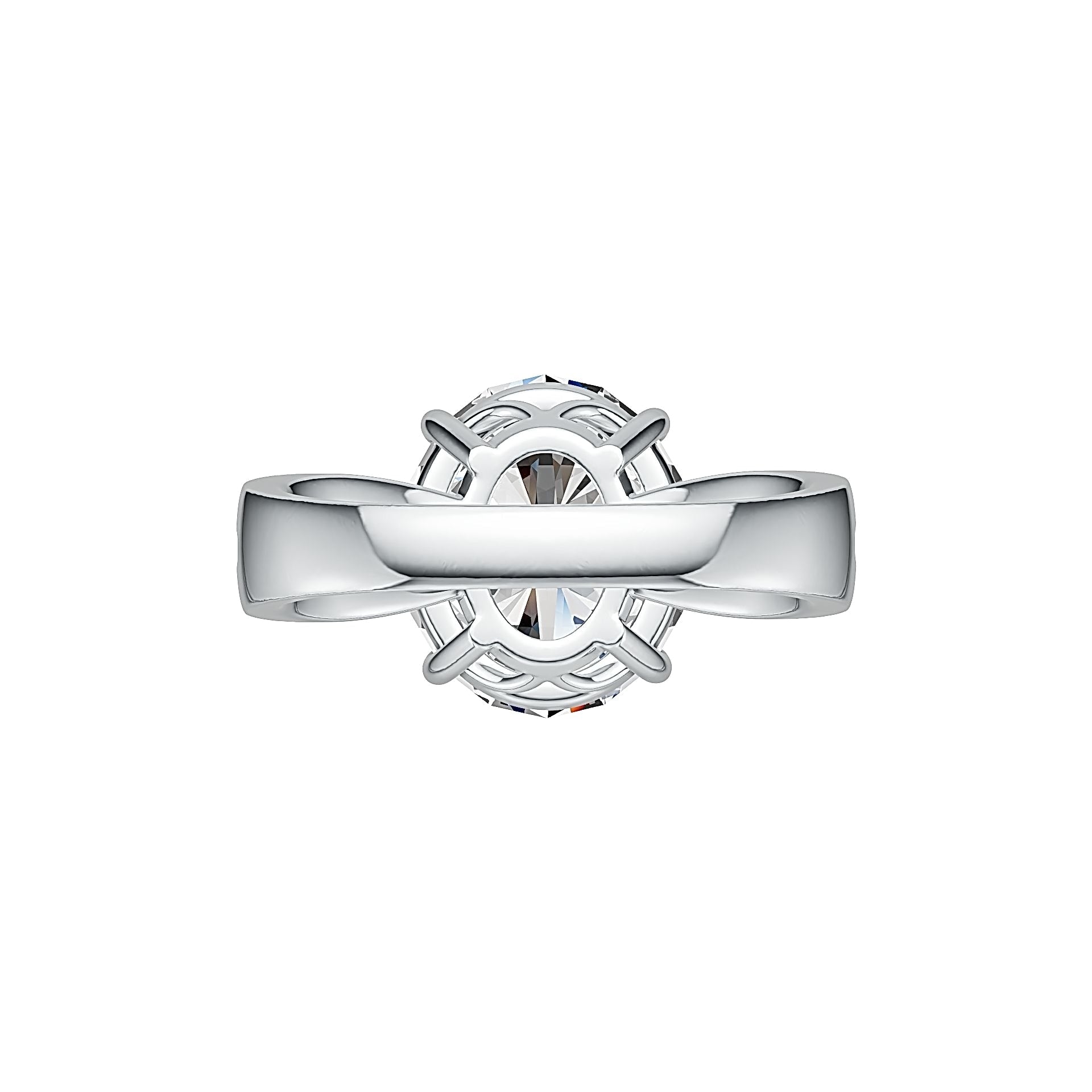 Sterling Silver Semi Mount Ring Setting Oval OV 14X12mm Syzjewelry