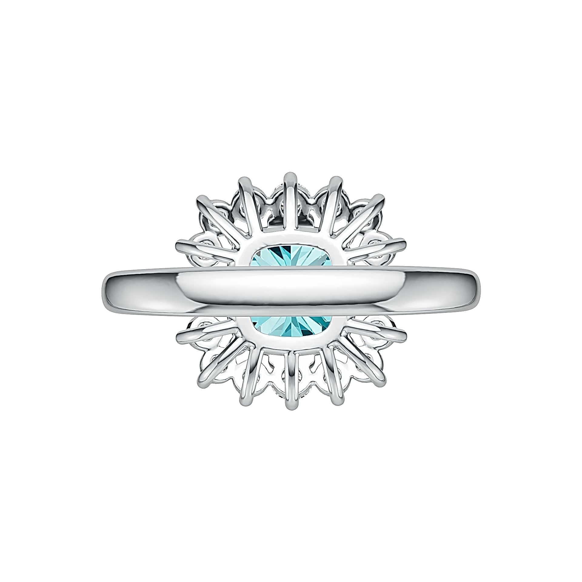 Sterling Silver Semi Mount Ring Setting Cushion CU 8X8mm Syzjewelry
