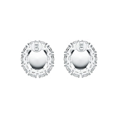 Sterling Silver Semi Mount Earrings Setting Oval OV 12X10mm Cabochon DHJ