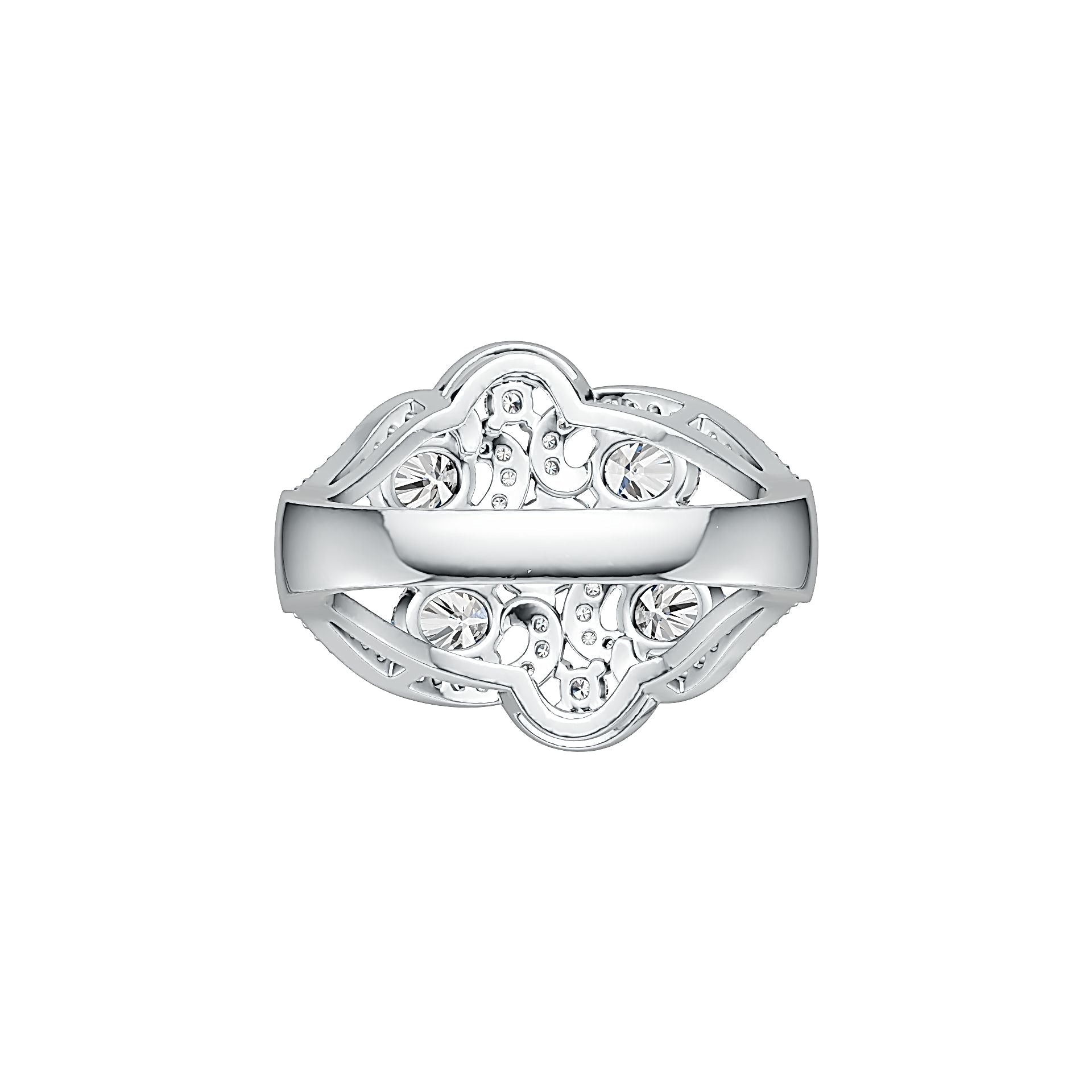 Sterling Silver Semi Mount Ring Setting Oval OV 5X4mm DHJ