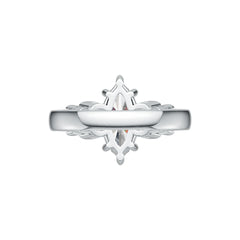 Sterling Silver Semi Mount Ring Setting Marquise MQ 14X7mm BG 5X4mm BG 4X3 DHJ