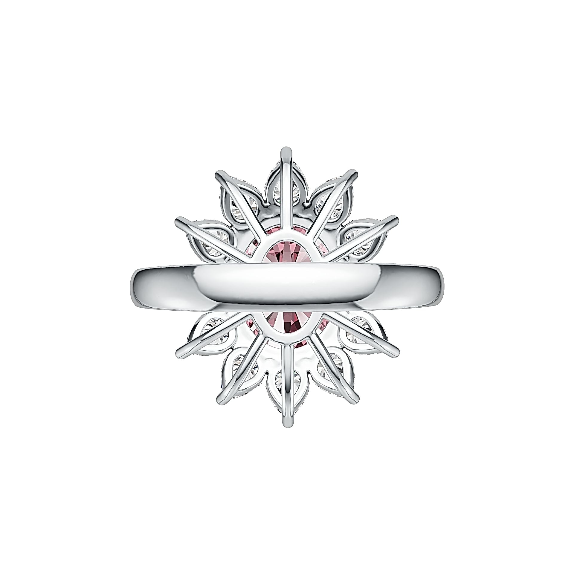 Sterling Silver Semi Mount Ring Setting Oval OV 12X10mm DHJ
