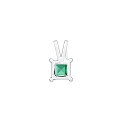 Sterling Silver Semi Mount Pendant Setting Princess SQ 5x5mm DHJ