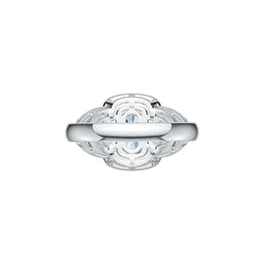 Sterling Silver Semi Mount Ring Setting Cushion CU 10.5X8MM TRI 5X5MM DHJ