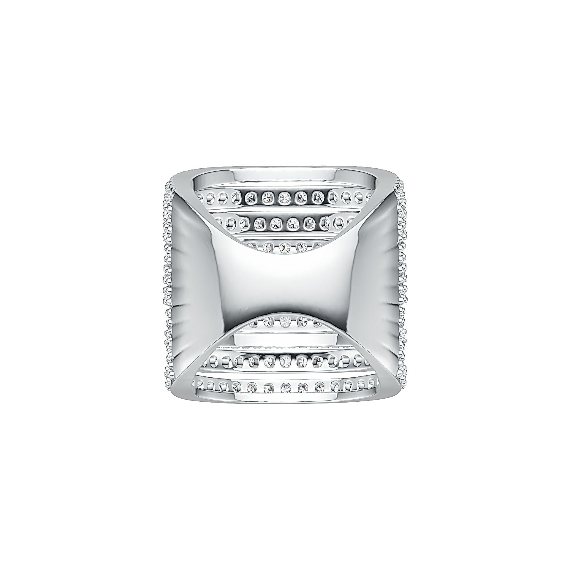 Sterling Silver Semi Mount Ring Setting Round RD 1.8mm DHJ