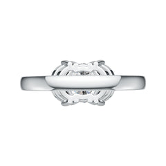 Sterling Silver Semi Mount Ring Setting Oval OV 8X6mm MQ 6X3mm DHJ