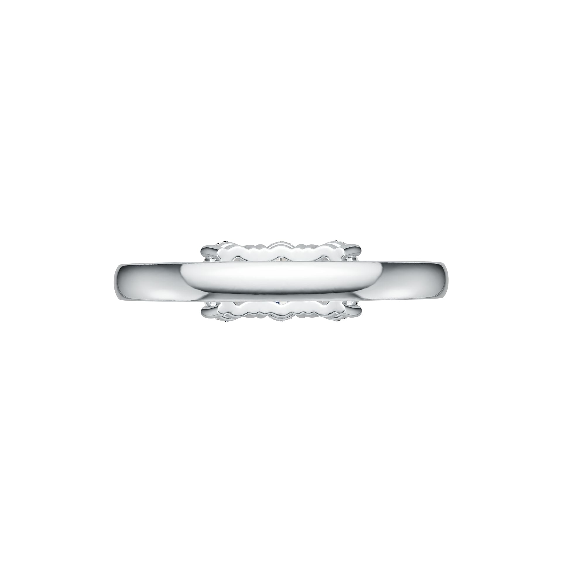 Sterling Silver Semi Mount Ring Setting Oval OV 6X4mm DHJ