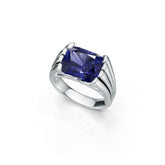 Men's Rings Sterling Silver Moissanite Ring Mounting Cushion Cu 14x10mm