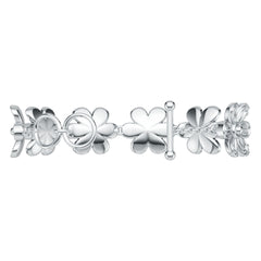 Sterling Silver Daisy Floral Bracelet
