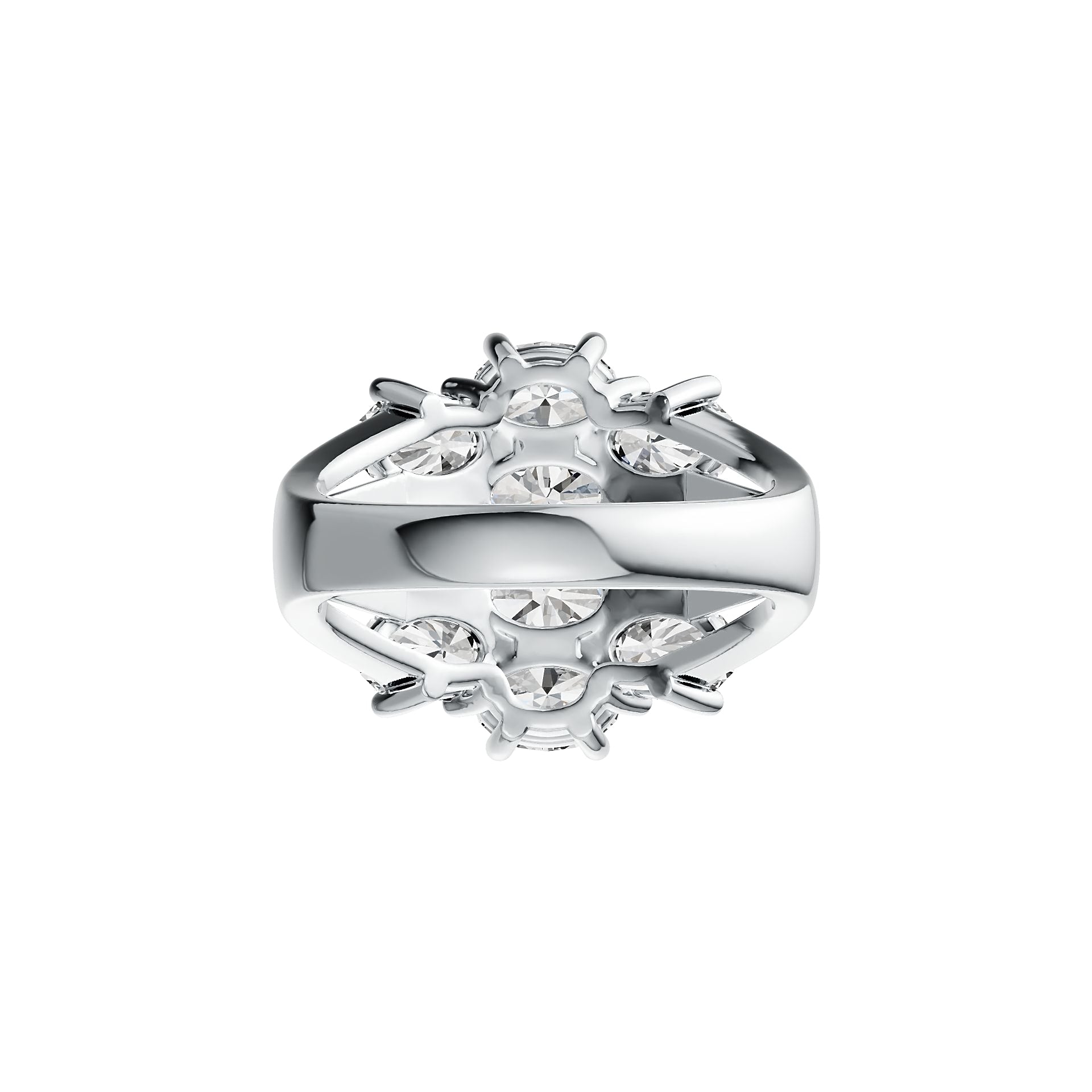 Sterling Silver Semi Mount Ring Setting Oval OV 6X4mm DHJ