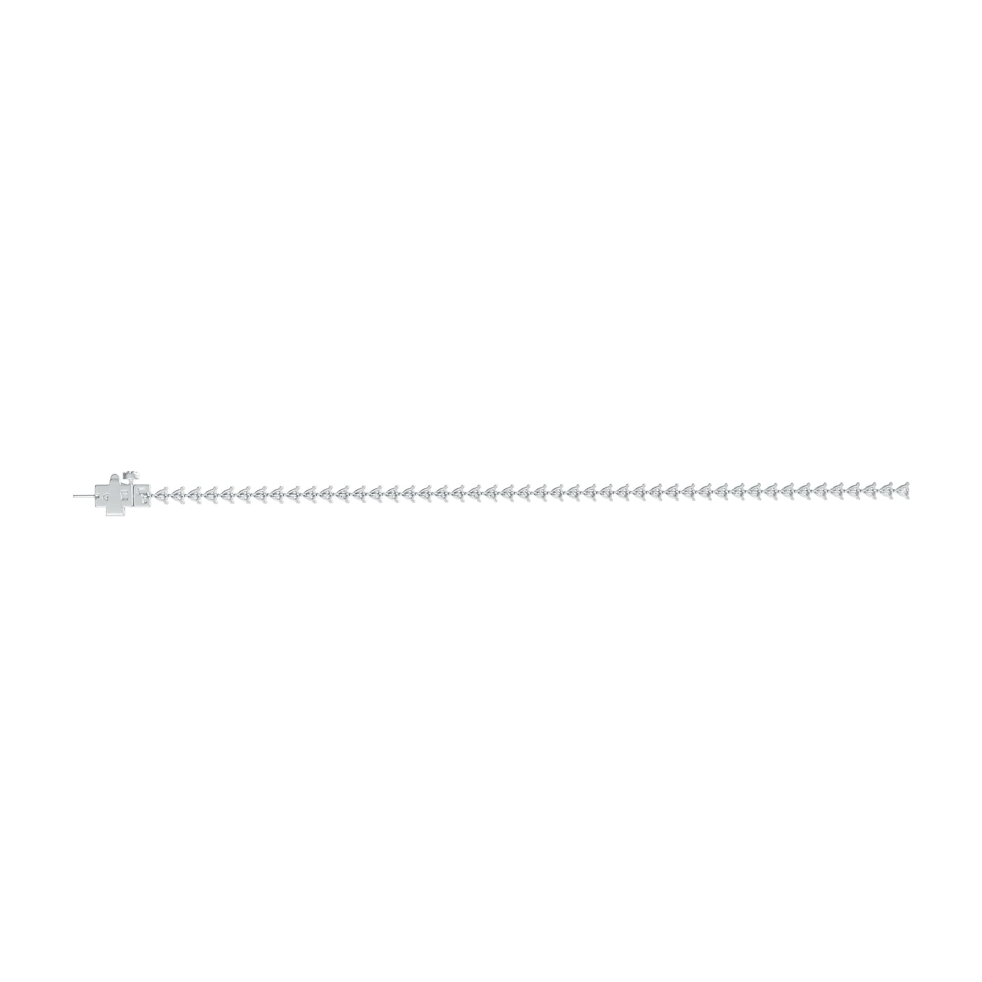 Sterling Silver Semi Mount Bracelet Setting Trillion TL 3X3mm DHJ