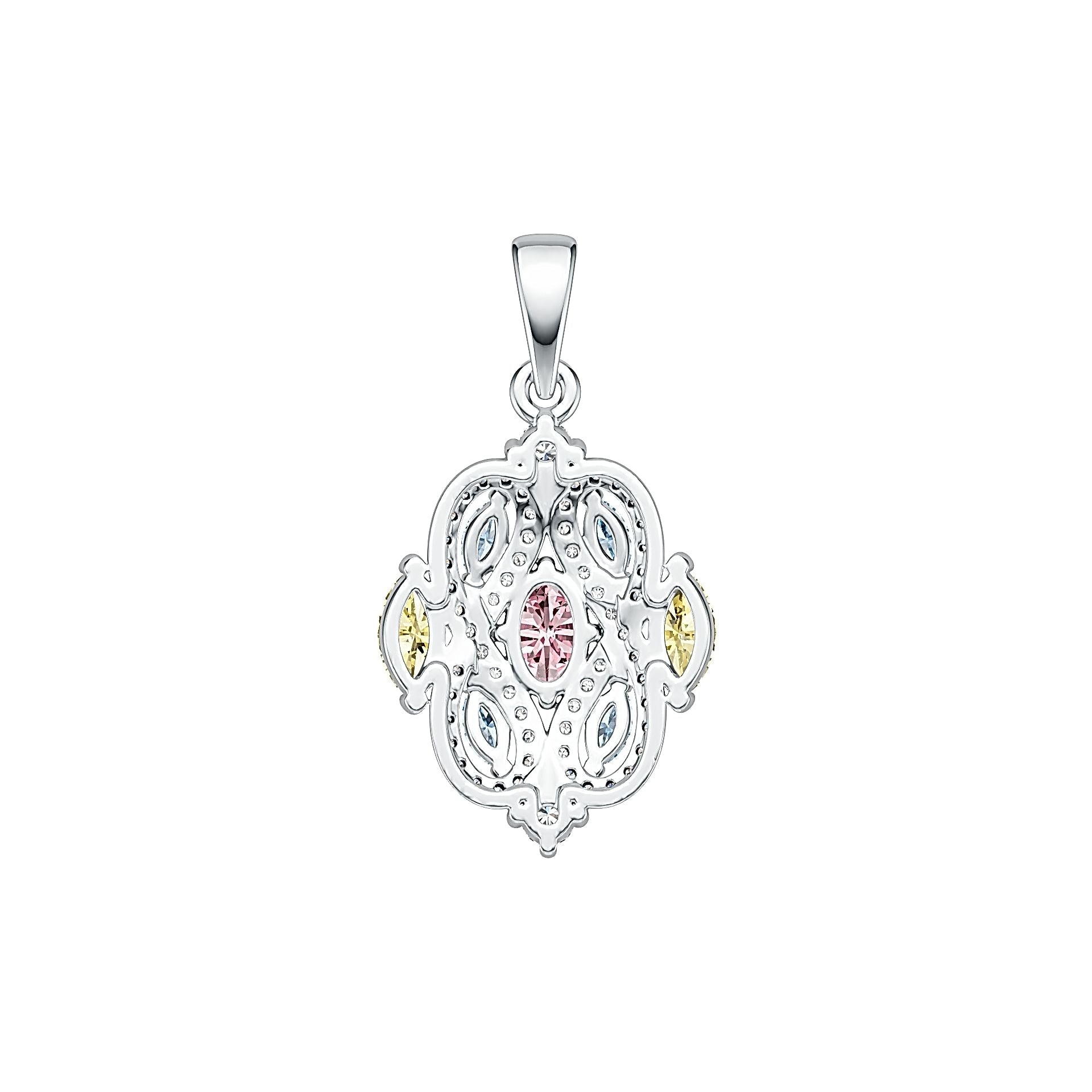 Sterling Silver Semi Mount Pendant Setting Oval OV 6X4mm DHJ