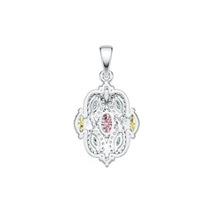 Sterling Silver Semi Mount Pendant Setting Oval OV 6X4mm DHJ