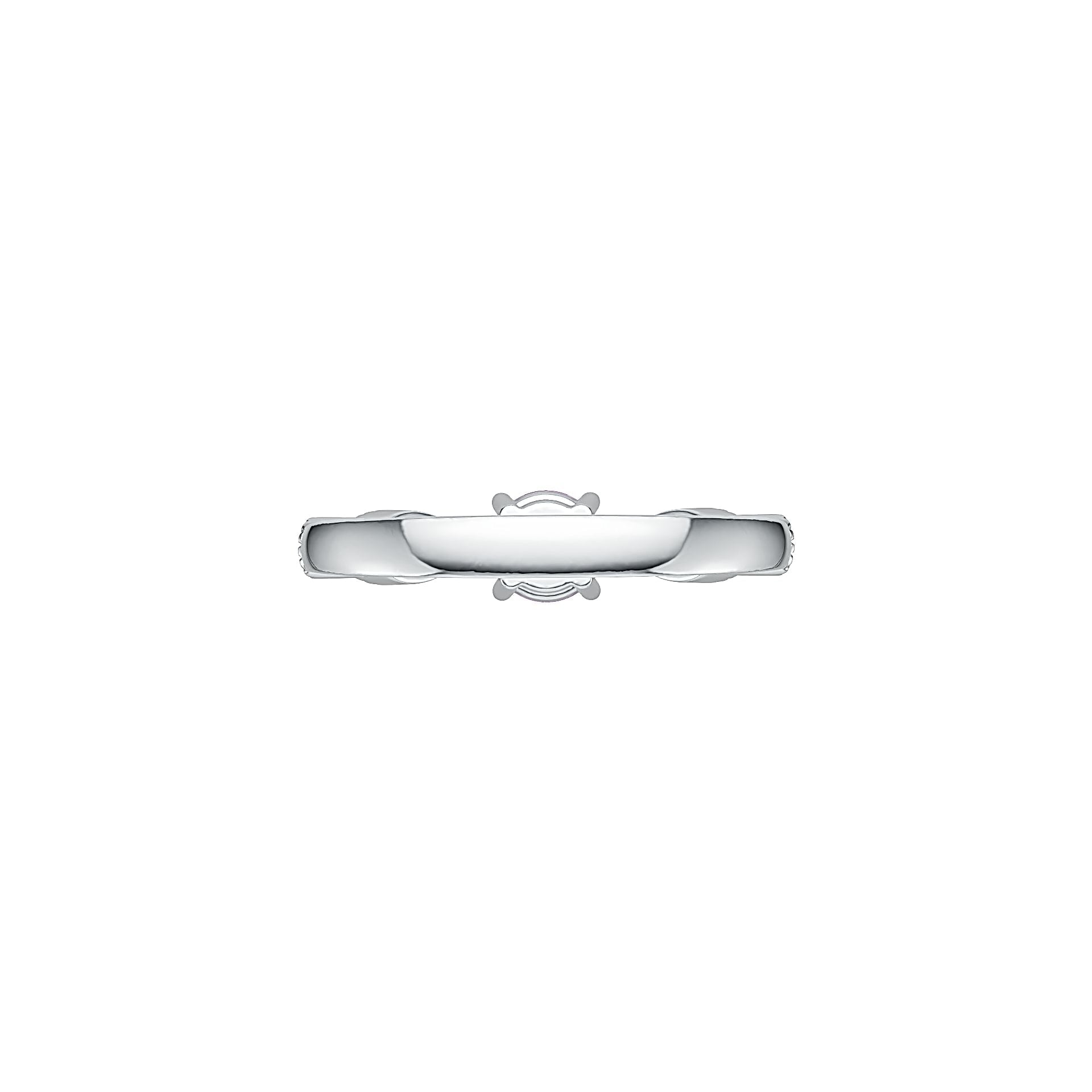 Sterling Silver Semi Mount Ring Setting Round RD 5x5mm DHJ