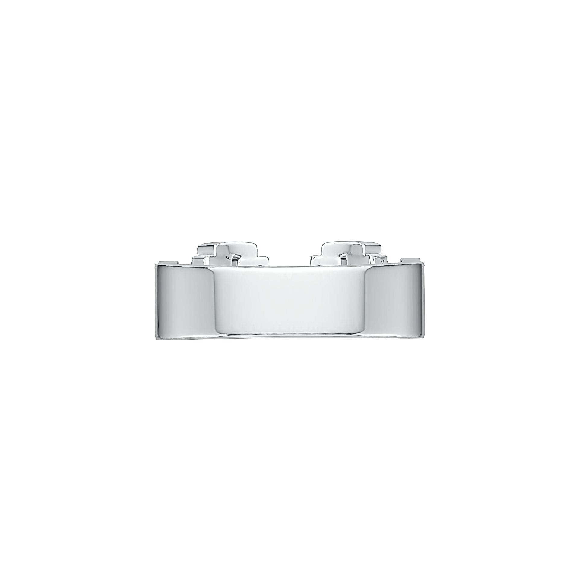 Sterling Silver Men's Ring with White Topaz or Moissanite DHJ