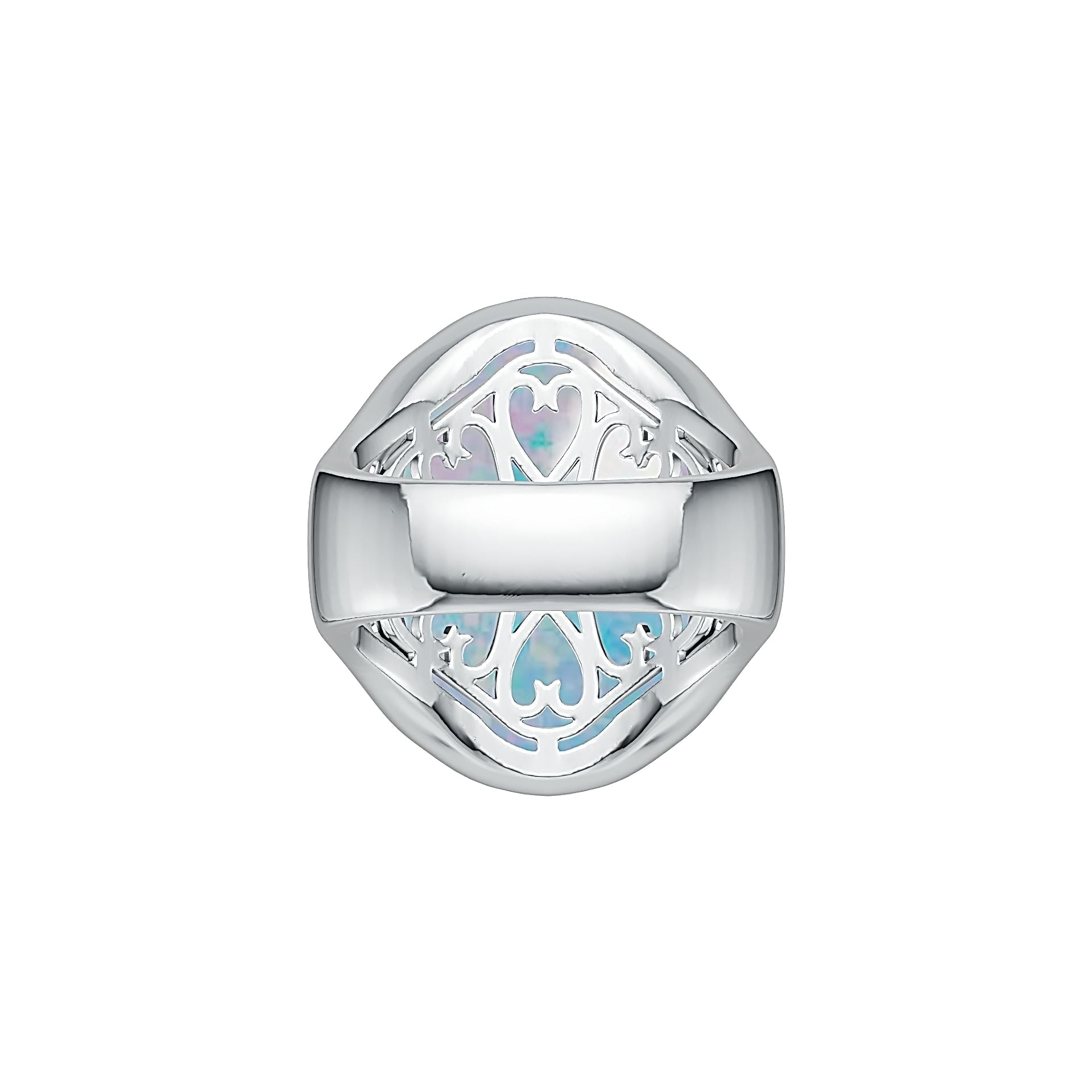 Sterling Silver Semi Mount Ring Setting Oval OV 24X18mm Cabochon DHJ