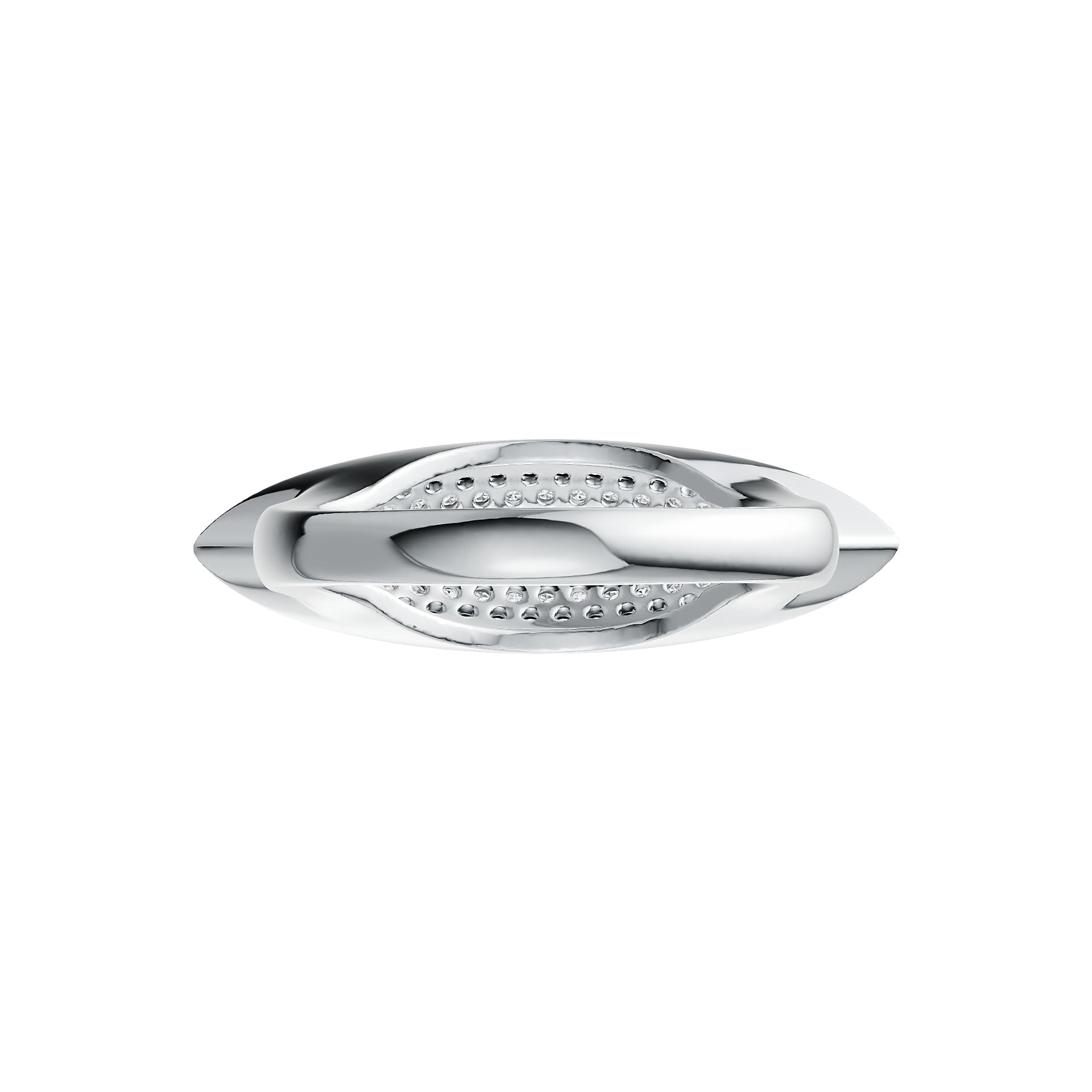 Sterling Silver Semi Mount Ring Setting Round RD 1.1mm DHJ