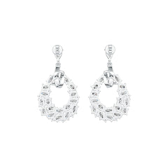 Sterling Silver Semi Mount Earrings Setting Pear PE 6x4mm OV 5x3mm OV 4x3mm DHJ