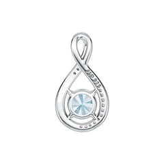 Sterling Silver Semi Mount Pendant Setting Round RD 7X7MM Syzjewelry