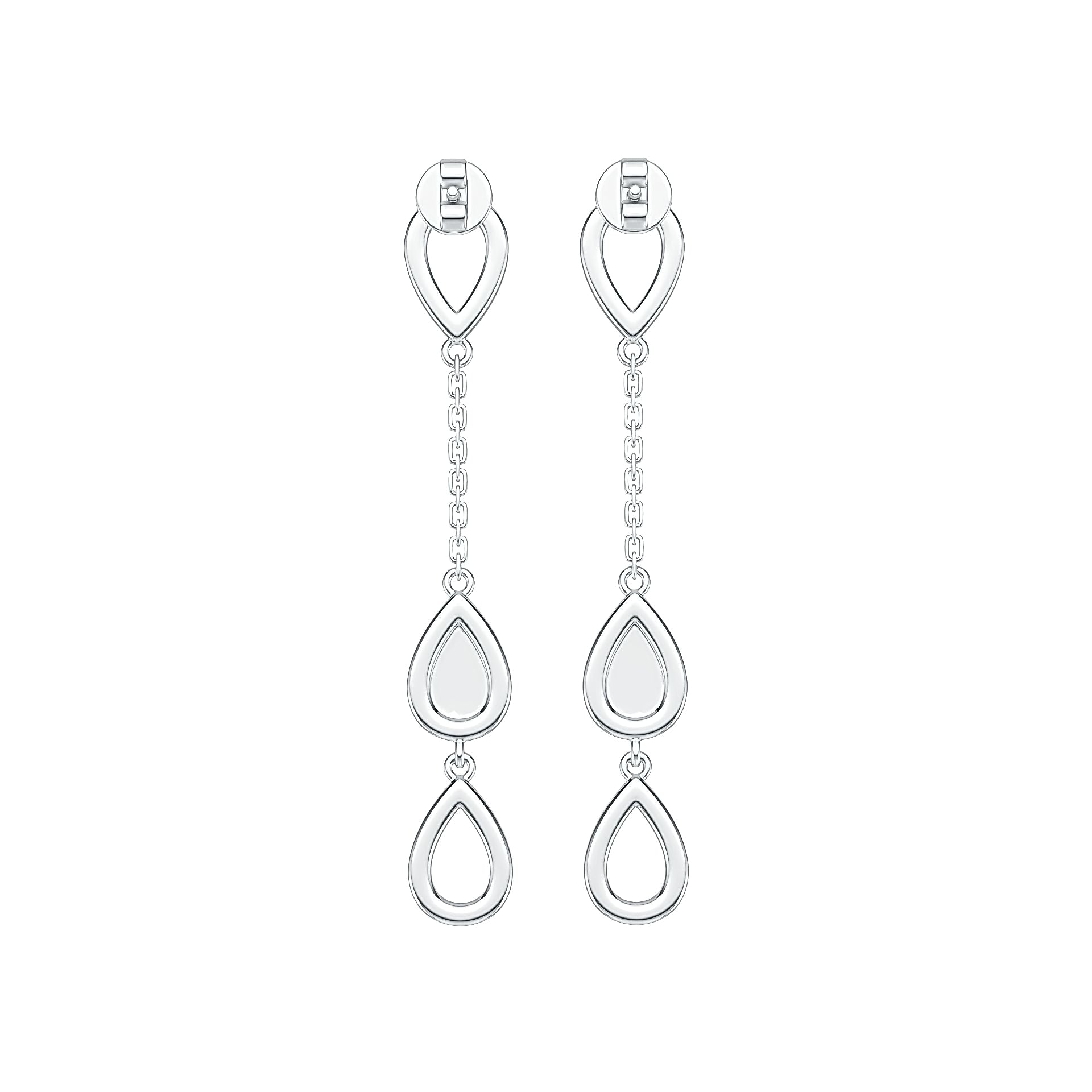 Sterling Silver Semi Mount Earrings Setting Round RD 1.1mm DHJ
