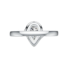 Sterling Silver Semi Mount Ring Setting Pear PE 9.5X6mm Syzjewelry