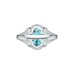 Sterling Silver Semi Mount Ring Setting Oval OV 16X12mm Solitaire DHJ