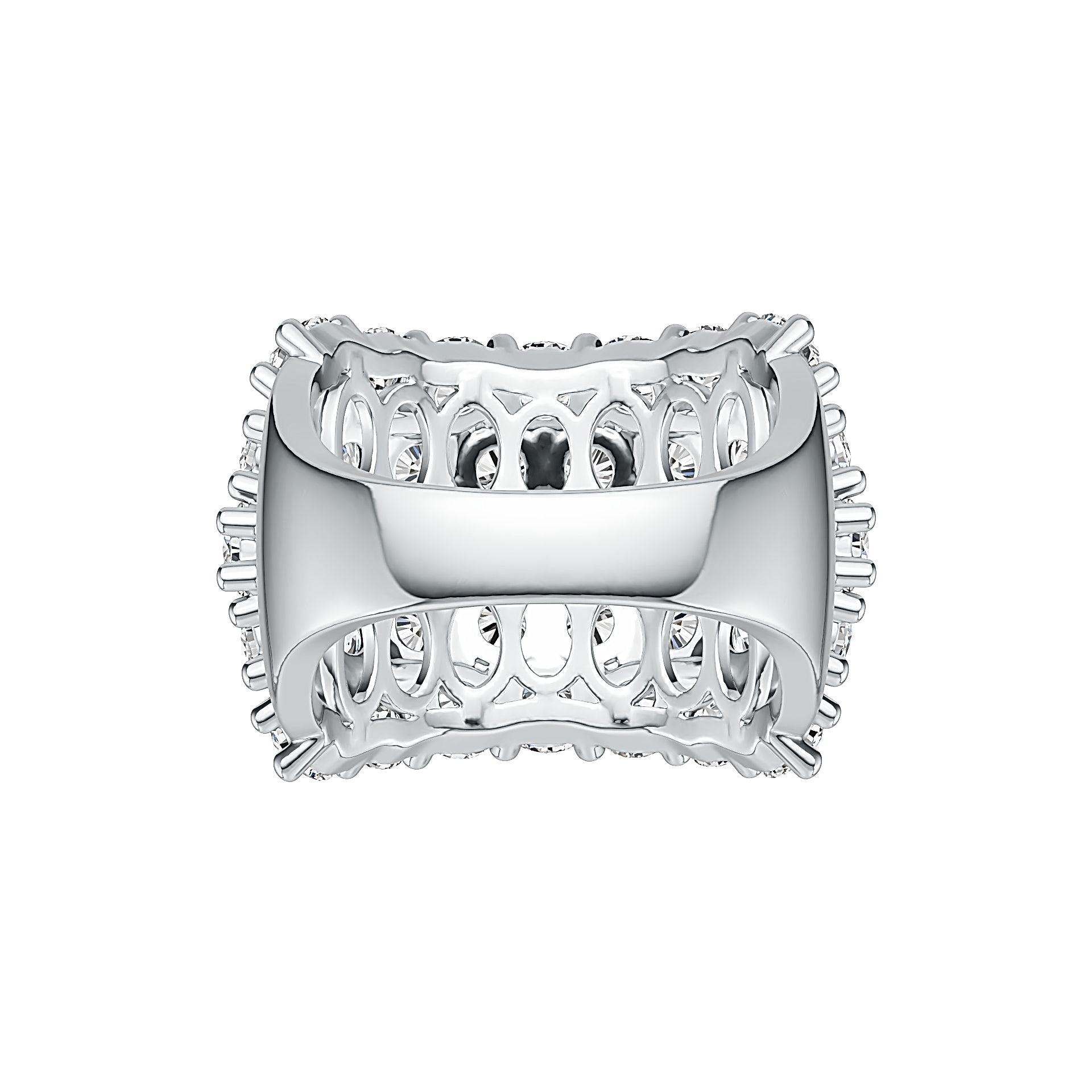 Sterling Silver Semi Mount Ring Setting Round RD 3.5mm DHJ