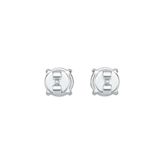 Sterling Silver Semi Mount Earrings Setting Round RD 5x5mm DHJ
