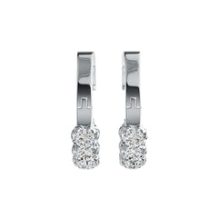 Sterling Silver Semi Mount Earrings Setting Round RD 4x4mm DHJ