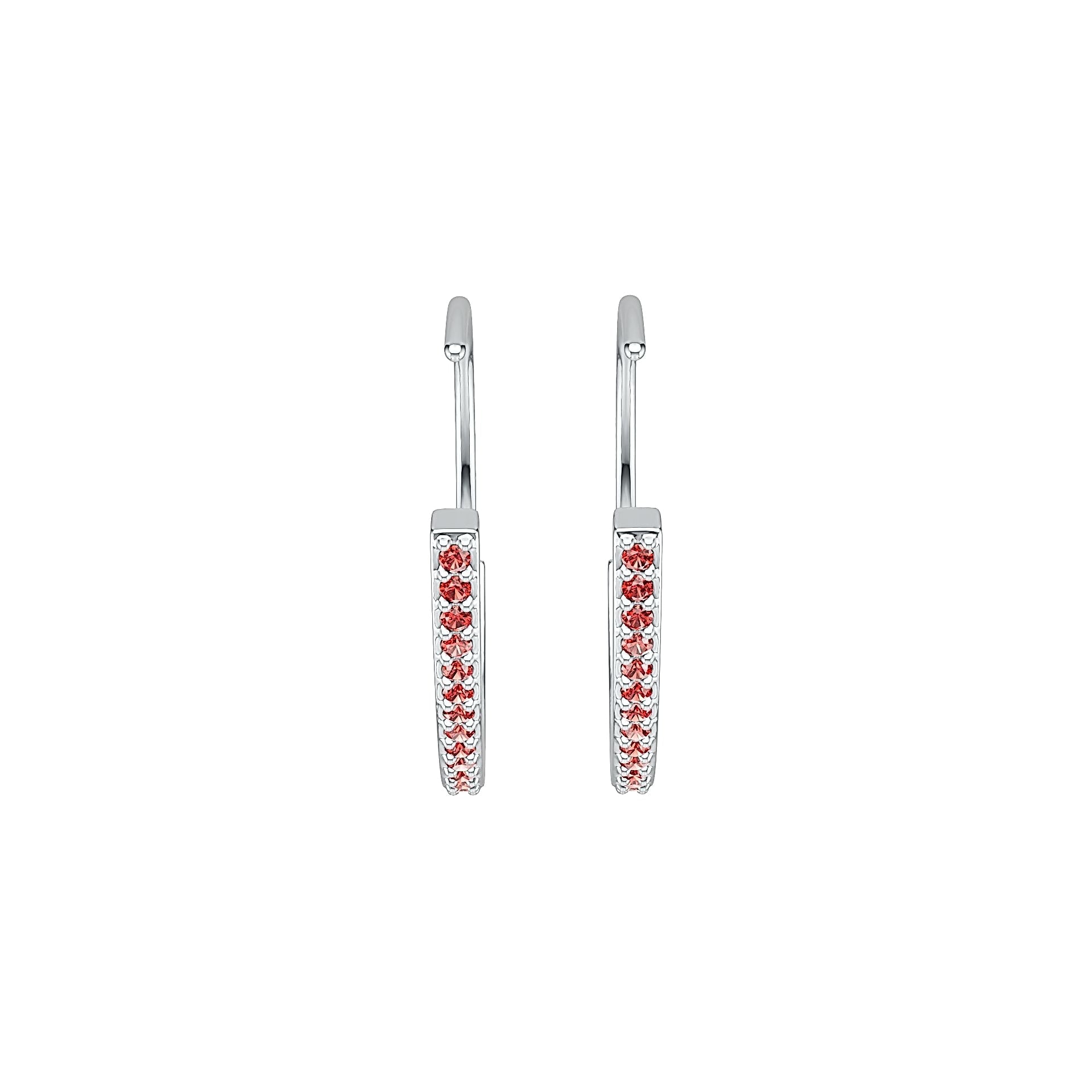 Sterling Silver Semi Mount Earrings Setting Round RD 1.2mm DHJ
