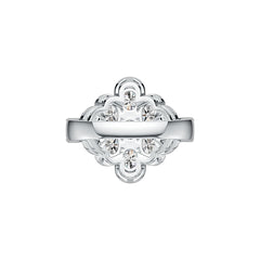 Sterling Silver Semi Mount Ring Setting Oval OV 5X4mm DHJ