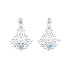 Sterling Silver Semi Mount Earrings Setting Heart HT 7X7mm DHJ