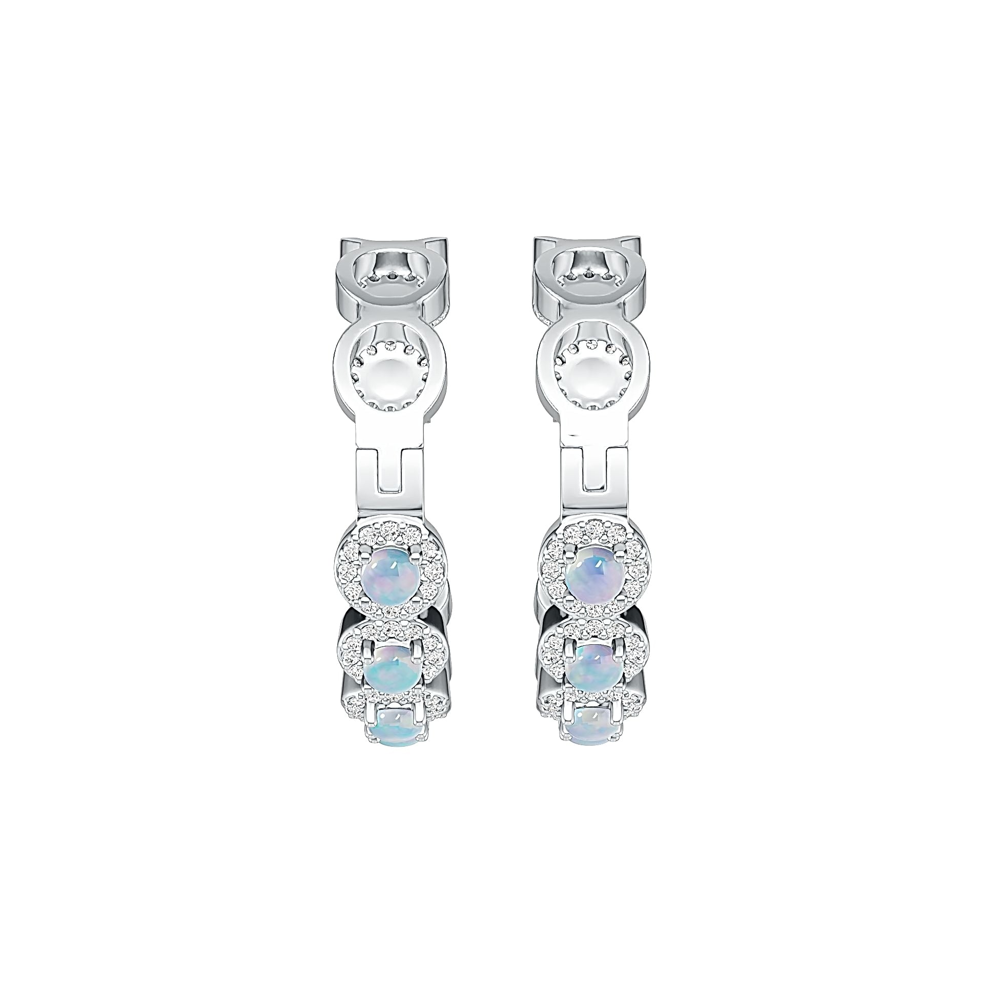 Sterling Silver Semi Mount Earrings Setting Round RD 3x3mm DHJ