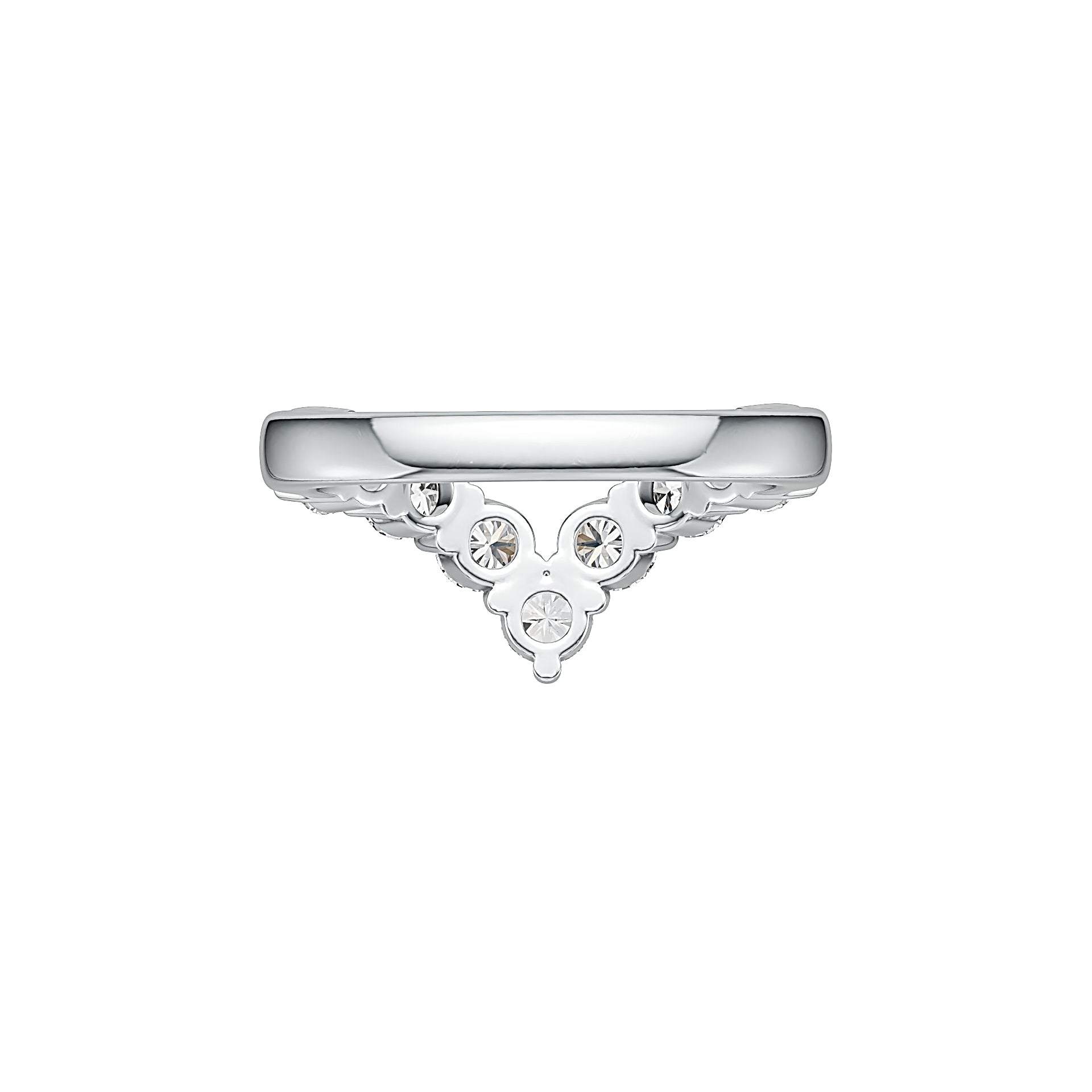 Sterling Silver Semi Mount Ring Setting Round RD 4x4mm 7 Stone Ring DHJ