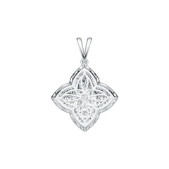 Sterling Silver Semi Mount Pendant Setting Round RD 3.5mm DHJ