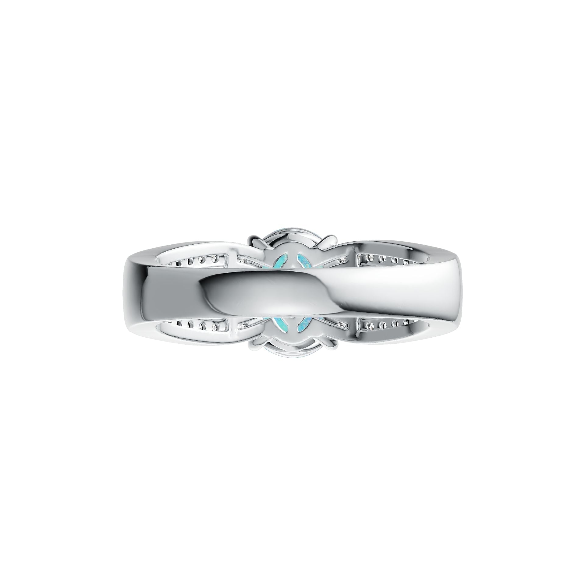 Sterling Silver Semi Mount Ring Setting Oval OV 10X8mm Cabochon DHJ