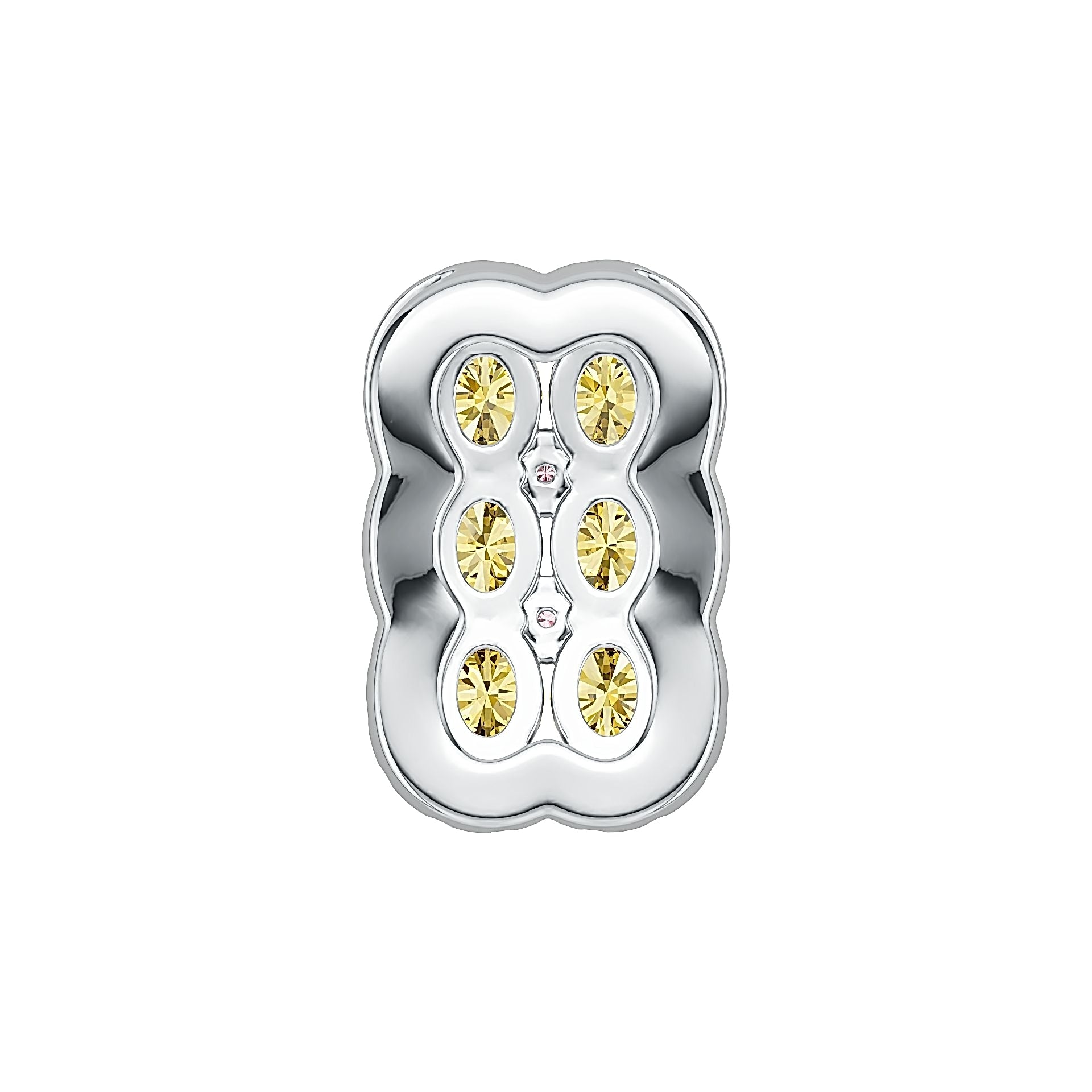 Sterling Silver Semi Mount Pendant Setting Oval OV 4X3mm DHJ