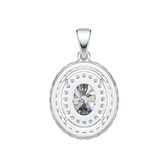 Sterling Silver Semi Mount Pendant Setting Oval OV 9x7mm DHJ