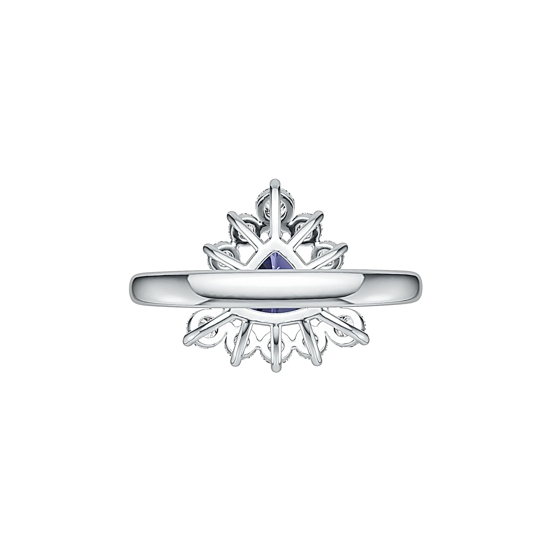 Sterling Silver Semi Mount Ring Setting Trillion TRI 7X7mm Syzjewelry