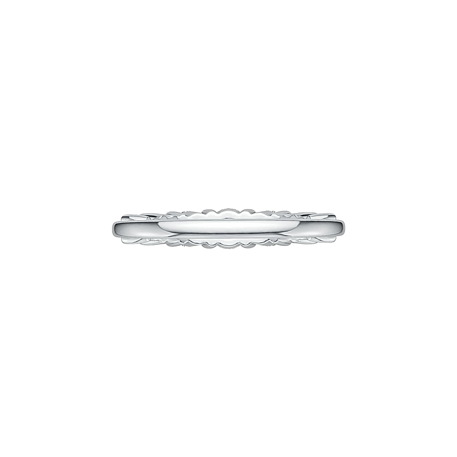 Sterling Silver Semi Mount Ring Setting Round RD 4x4mm DHJ