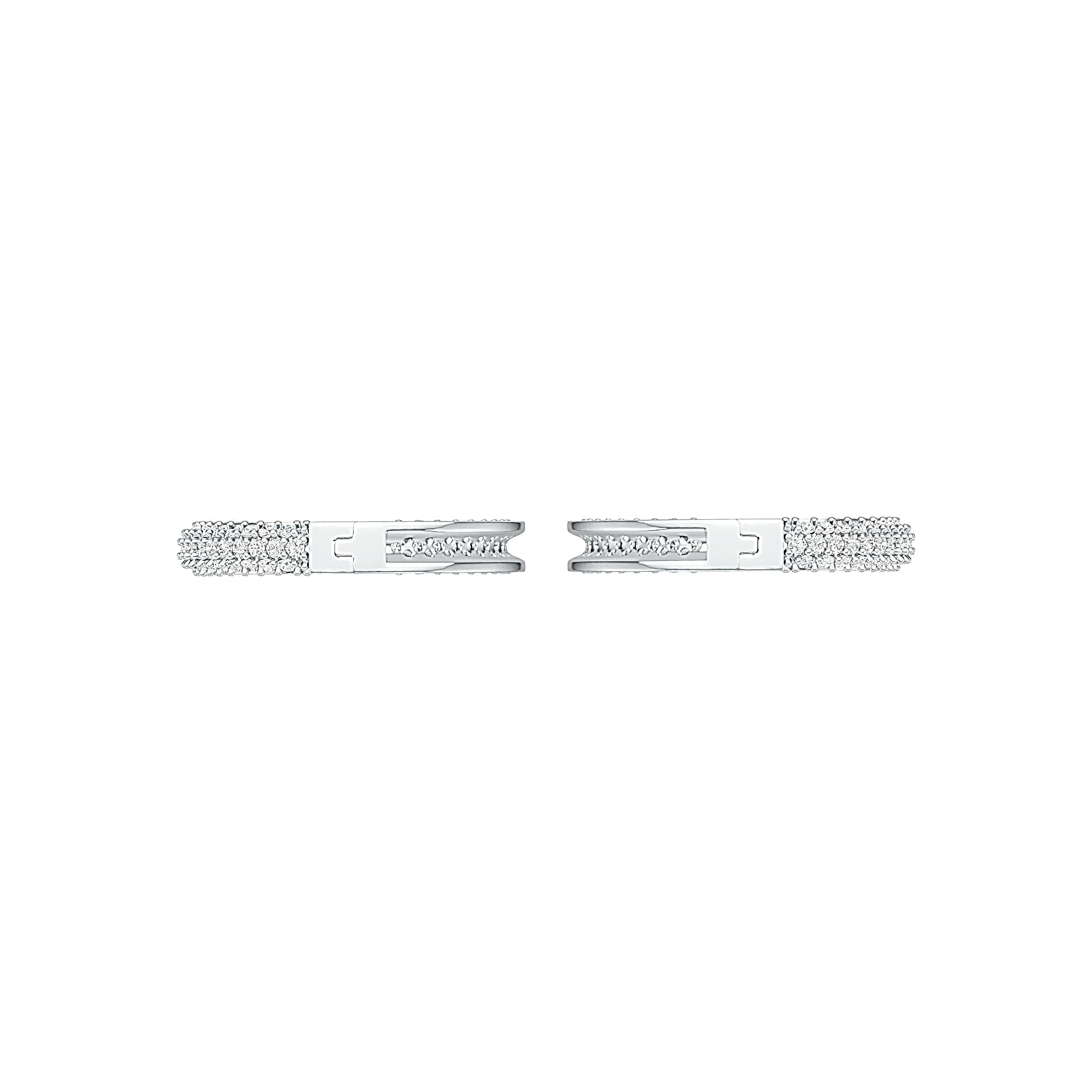 Sterling Silver Semi Mount Earrings Setting Round RD 1.8mm DHJ