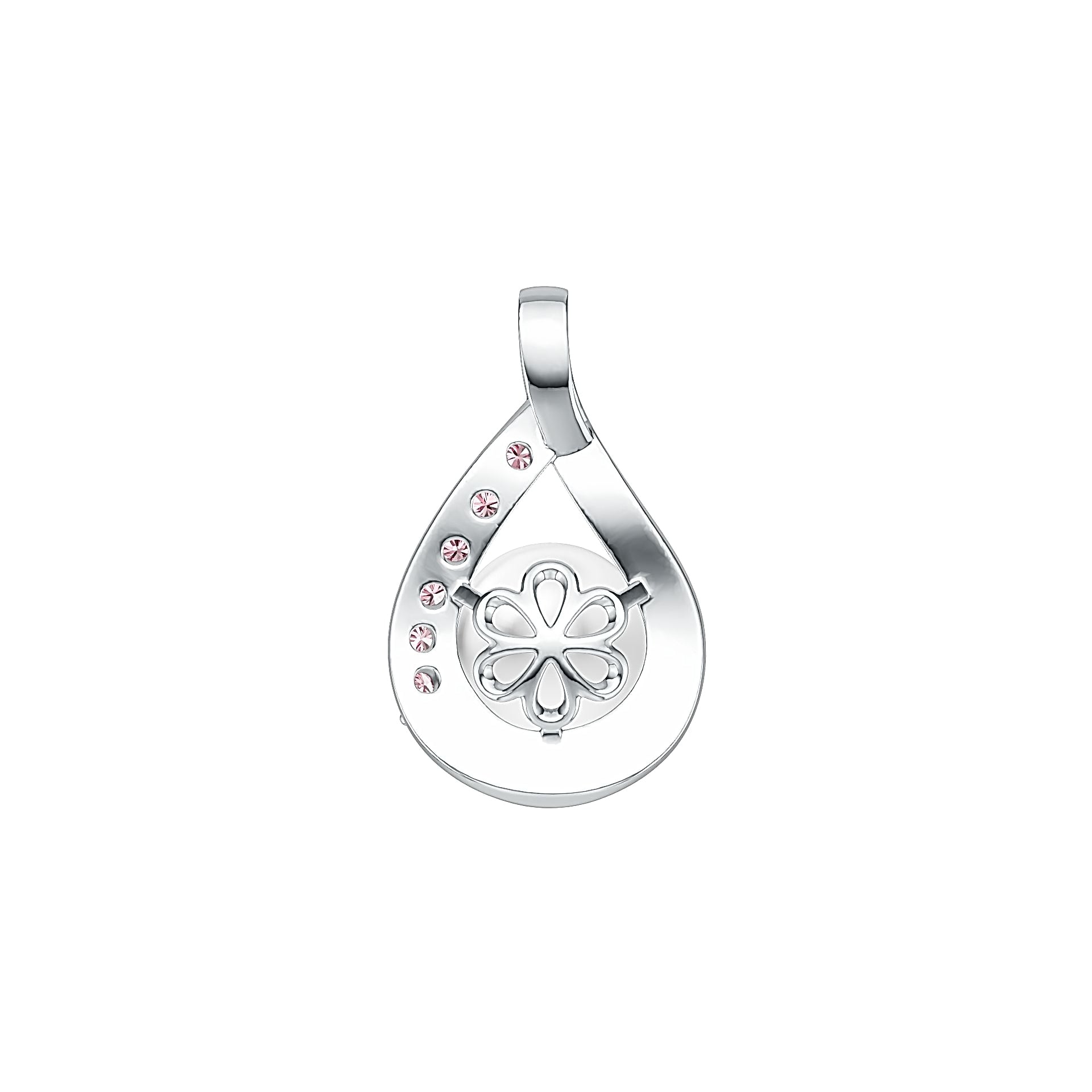 Sterling Silver Semi Mount Pendant Setting Round RD 8x8mm DHJ