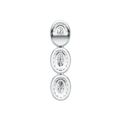 Sterling Silver Semi Mount Pendant Setting Oval OV 6X4mm DHJ