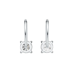 Sterling Silver Semi Mount Earrings Setting Round RD 6x6mm DHJ
