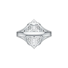 Sterling Silver Semi Mount Ring Setting Oval OV 6X4mm MQ 6X3mm MQ 4X2mm DHJ