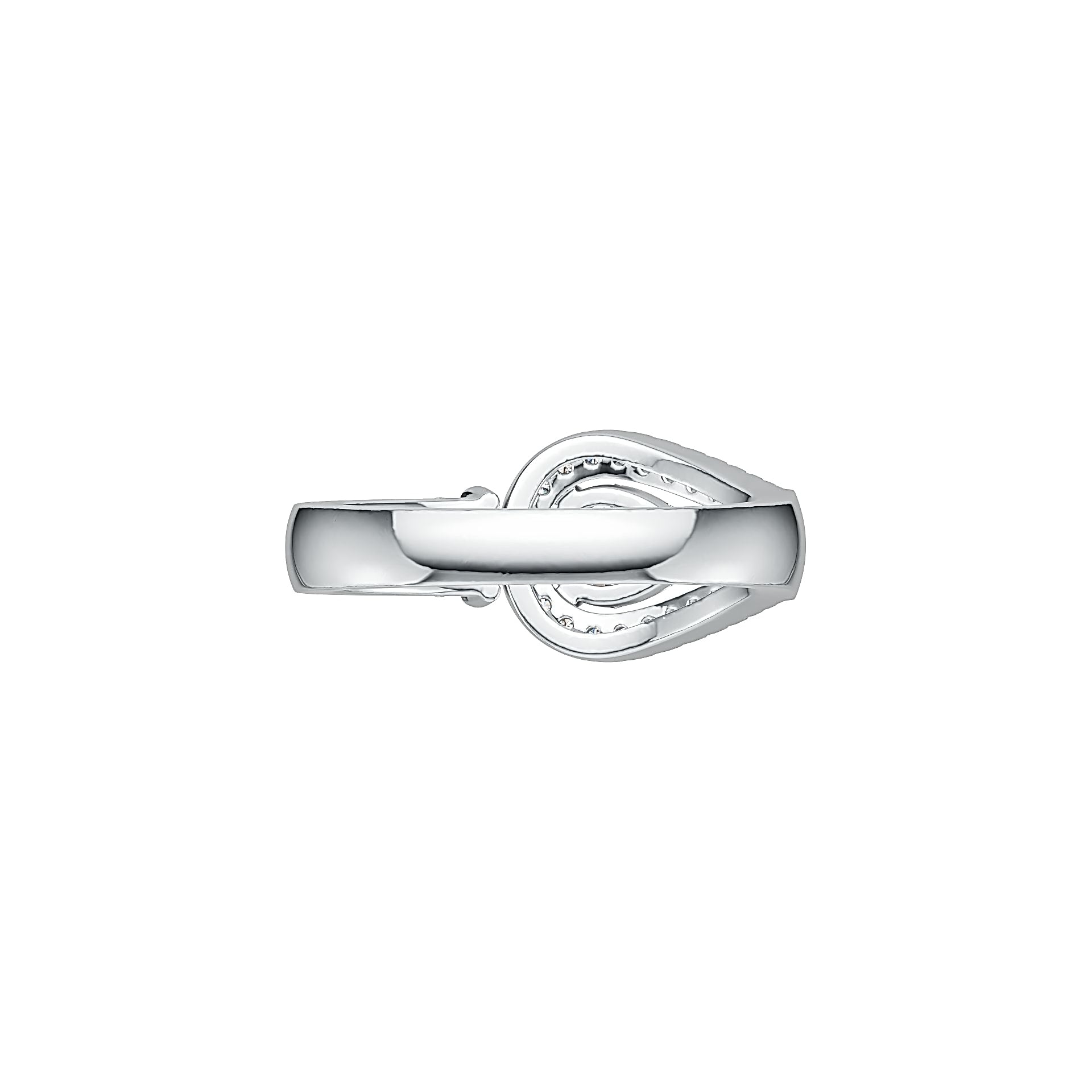 Sterling Silver Semi Mount Ring Setting Pear PE 7X5mm DHJ