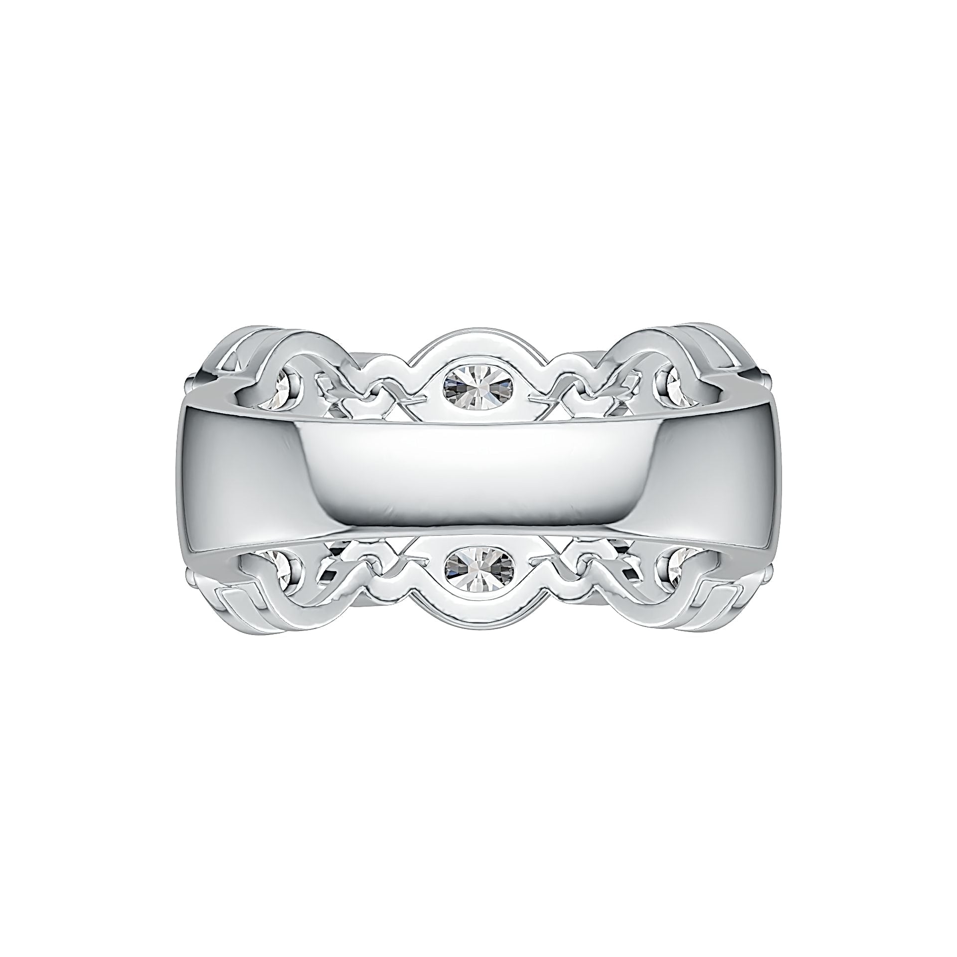 Sterling Silver Semi Mount Ring Setting Oval OV 4X3mm DHJ